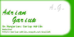 adrian gariup business card