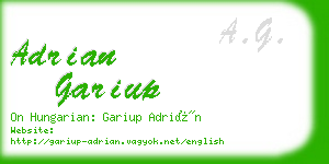 adrian gariup business card
